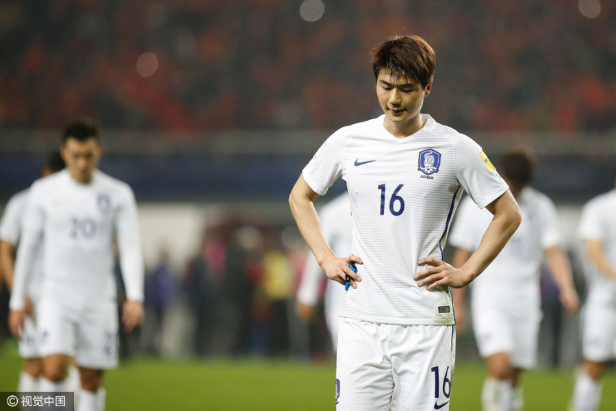韩国球员赛后集体道歉具滋哲必须承认中国进步
