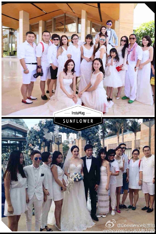 老公举行盛大婚礼,好声音歌手平安作为伴郎出席,刘彦池当时在微博上大