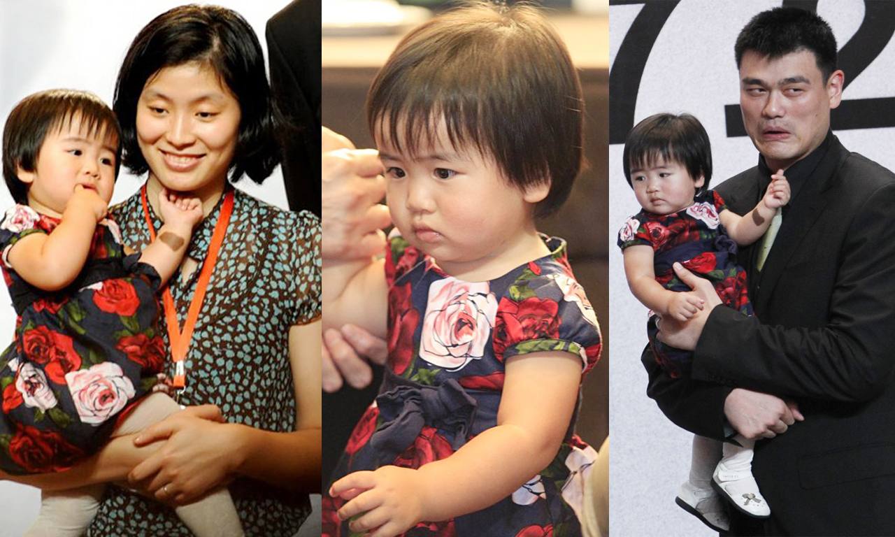 姚明爱女6岁身高近150cm 未来超2米成国手?(组图)